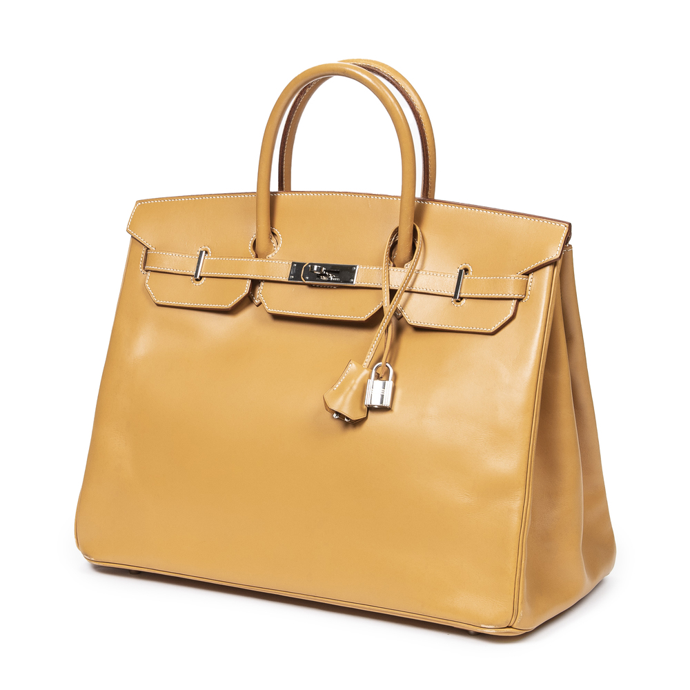 Hermes Birkin 40 in Curry Yellow Chamonix Leather - Picture 3 of 9